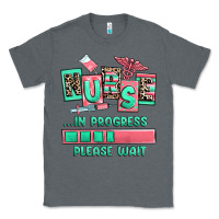 Charcoal Heather nurse in progress please wait Classic Tee - RanaPortraitStore