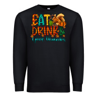 Black eat drink give thanks Premium Sweatshirt - CowhideDigitalArt