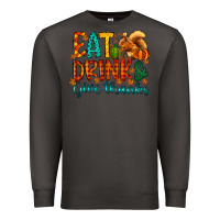 Smoke eat drink give thanks Premium Sweatshirt - CowhideDigitalArt