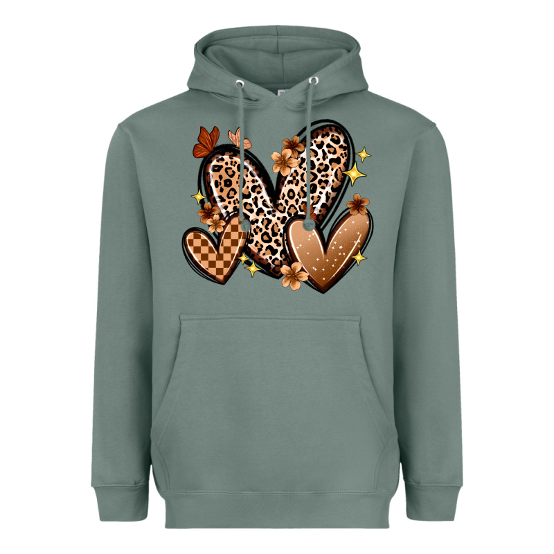 Melanin Hearts Heavyweight Hoodie by Zillion Design Studio | Teevron