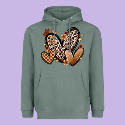 Melanin Hearts Heavyweight Hoodie Designed By Zillion Design Studio