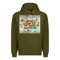 Army Green god is my refugee and strength Premium Hoodie - NancyCooperArtShop
