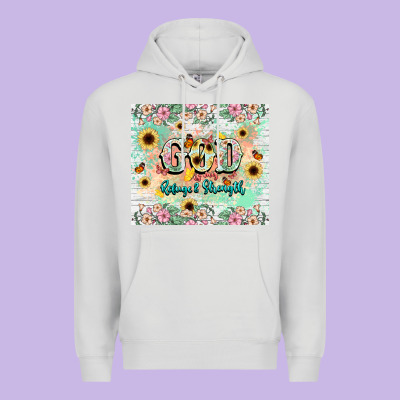 God Is My Refugee And Strength Premium Hoodie Designed By Nancycooperartshop