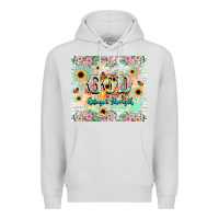 Dove Grey god is my refugee and strength Premium Hoodie - NancyCooperArtShop