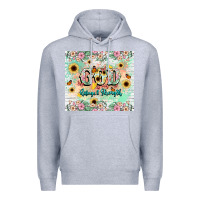 Heather Grey god is my refugee and strength Premium Hoodie - NancyCooperArtShop