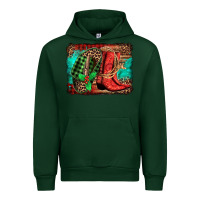Forest Green country boots Christmas Urban Hoodie - Jasminsmagicworld