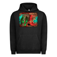 Pigment Black country boots Christmas Urban Hoodie - Jasminsmagicworld