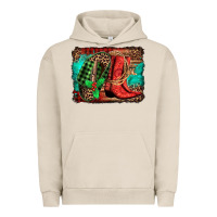Pigment French Oak country boots Christmas Urban Hoodie - Jasminsmagicworld