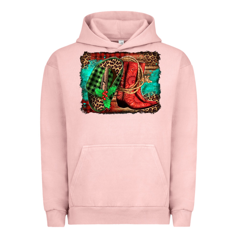 Country Boots Christmas Urban Hoodie by Jasminsmagicworld | Teevron