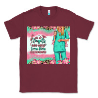 Burgundy not all angels have wings blonde nurse Classic Tee - RanaPortraitStore