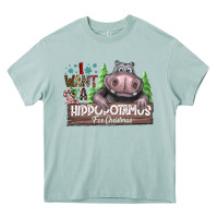 Arona IWant Hippopota maps For Christmas Heavy Core Tee - CowhideDigitalArt
