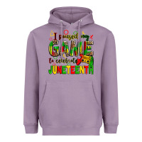 Lavender i paused my game to celebrate juneteenth Heavyweight Hoodie - Zillion Design Studio