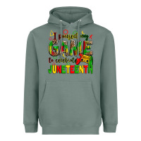 Sage i paused my game to celebrate juneteenth Heavyweight Hoodie - Zillion Design Studio