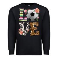 Black western love soccer Premium Sweatshirt - HRA Design Shop