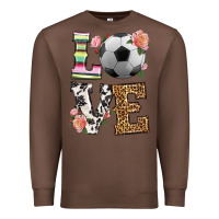 Chestnut western love soccer Premium Sweatshirt - HRA Design Shop
