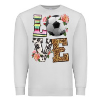 Dove Grey western love soccer Premium Sweatshirt - HRA Design Shop