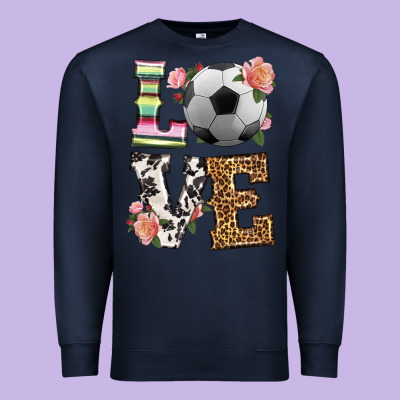 Western Love Soccer Premium Sweatshirt Designed By Hra Design Shop