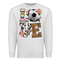 Oatmeal Heather western love soccer Premium Sweatshirt - HRA Design Shop