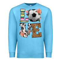Ocean Blue western love soccer Premium Sweatshirt - HRA Design Shop