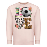 Pale Pink western love soccer Premium Sweatshirt - HRA Design Shop