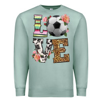 Seafoam western love soccer Premium Sweatshirt - HRA Design Shop
