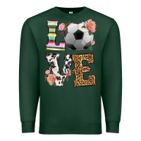 Sports Green western love soccer Premium Sweatshirt - HRA Design Shop