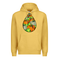 Antique Gold Fall Teardrop Premium Hoodie - LillyAllenDesigns