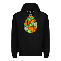 Black Fall Teardrop Premium Hoodie - LillyAllenDesigns