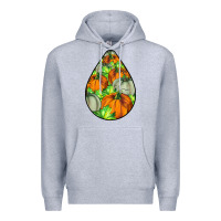 Heather Grey Fall Teardrop Premium Hoodie - LillyAllenDesigns