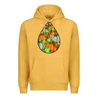 Mustard Fall Teardrop Premium Hoodie - LillyAllenDesigns