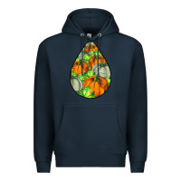 Navy Fall Teardrop Premium Hoodie - LillyAllenDesigns
