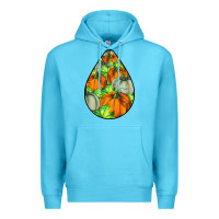 Ocean Blue Fall Teardrop Premium Hoodie - LillyAllenDesigns