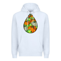 White Fall Teardrop Premium Hoodie - LillyAllenDesigns