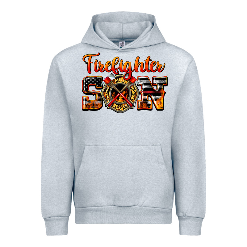 American Flag Firefighter Son Urban Hoodie by LillyAllenDesigns | Teevron