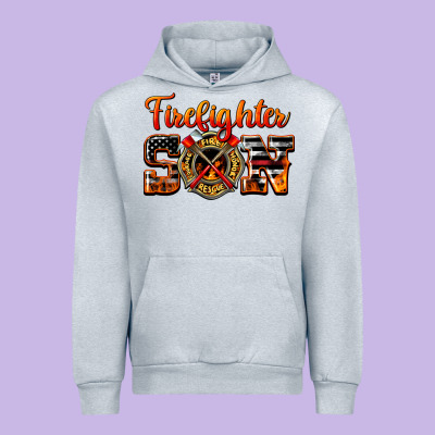 American Flag Firefighter Son Urban Hoodie Designed By Lillyallendesigns