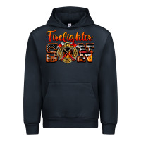 Navy American Flag Firefighter Son Urban Hoodie - LillyAllenDesigns