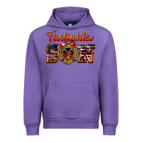 Tulip American Flag Firefighter Son Urban Hoodie - LillyAllenDesigns