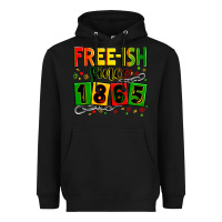 Black free ish since 1865 Heavyweight Hoodie - Zillion Design Studio