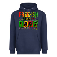 Navy free ish since 1865 Heavyweight Hoodie - Zillion Design Studio