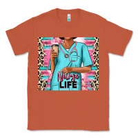Copper nurse life afro woman Classic Tee - RanaPortraitStore