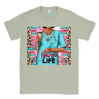 Matcha nurse life afro woman Classic Tee - RanaPortraitStore