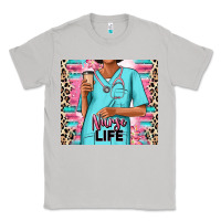 Moon Dust nurse life afro woman Classic Tee - RanaPortraitStore