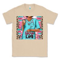 Mushroom nurse life afro woman Classic Tee - RanaPortraitStore