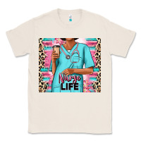 Natural nurse life afro woman Classic Tee - RanaPortraitStore