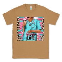 Toasted Coconut nurse life afro woman Classic Tee - RanaPortraitStore