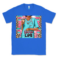 True Royal nurse life afro woman Classic Tee - RanaPortraitStore