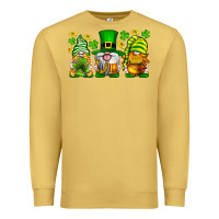 Antique Gold St. Patrick's Day gnomies Premium Sweatshirt - Neo Western