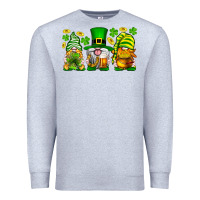 Heather Grey St. Patrick's Day gnomies Premium Sweatshirt - Neo Western