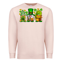 Pale Pink St. Patrick's Day gnomies Premium Sweatshirt - Neo Western