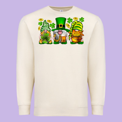 St. Patrick's Day Gnomies Premium Sweatshirt Designed By Neo Western
